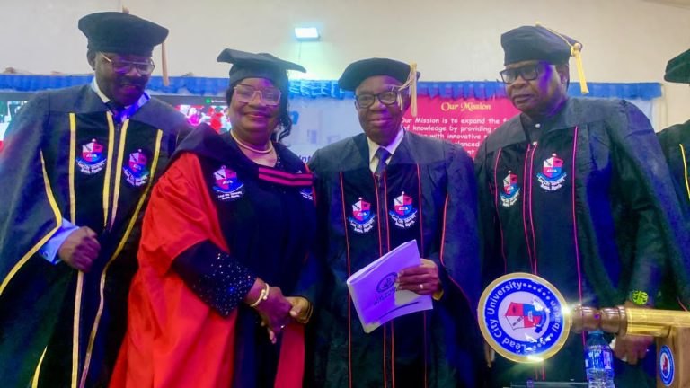 Wife of Oyo Deputy Gov, Ajibola Lawal Bags MPhil Business Administration from Leadcity University