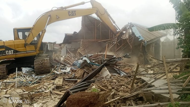 Govt Demolishes Building Used By Kidnappers Of Adelabu’s Sister, Nephews