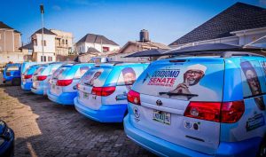 Oyo South 2027: Reps Member Odidiomo Launches Fleet Of 20 Vehicles For Public Enlightenment