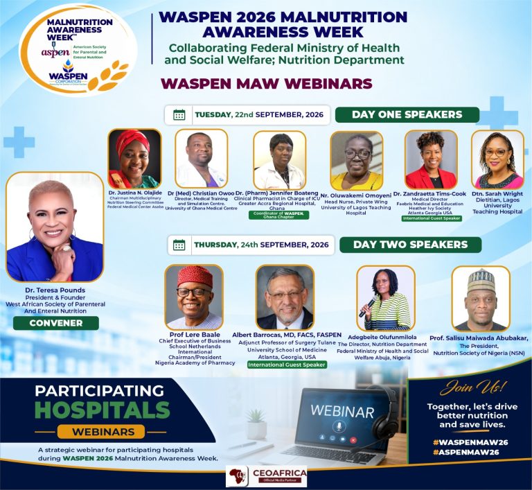 WASPEN Calls For Integrated Nutrition Care In Nigerian Hospitals